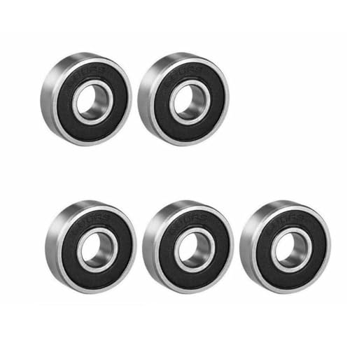 Bandsäge Sägeblattführung Edelstahl 12-50mm - Premium Bandführung für Bandsägen- Lager und Montage Set 6×6 - Hochwertige Blattführung Ersatzteil (5 Stück Kugellager für Bandsäge Sägeblattführung 6×6) von Orta