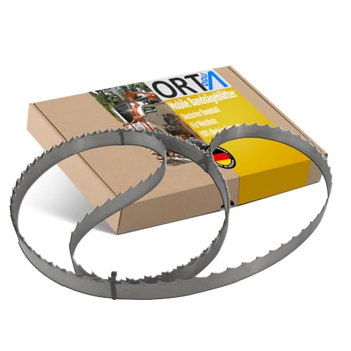 ORTA Mobile Bandsägeblätter für Mobile Sägewerke, von 2760 mm bis 4260 mm, bandsägeblatt zum Schnieden von Weich und Harthölzer (22 mm Zahnteilung) (Gehärtet, 3200 x 27 x 0,90 mm) von Orta