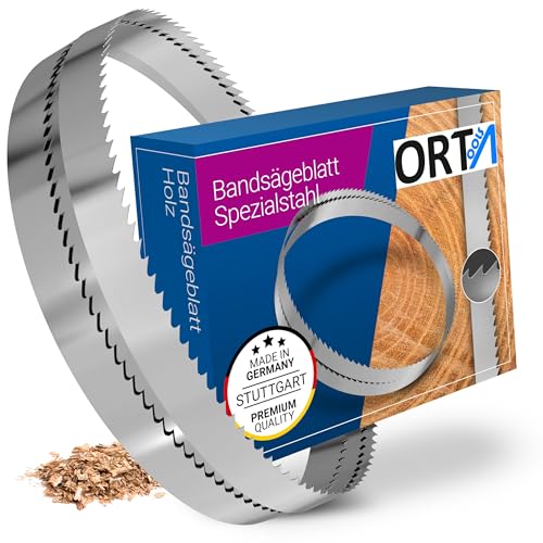 ORTA Spezialstahl Bandsägeblatt | kompatibel mit gängigen Bandsägen, Weichholz, Kurven- und Geradschnitte | 1490 x 6 x 0,40 x 4 mm | 2 Stück von Orta