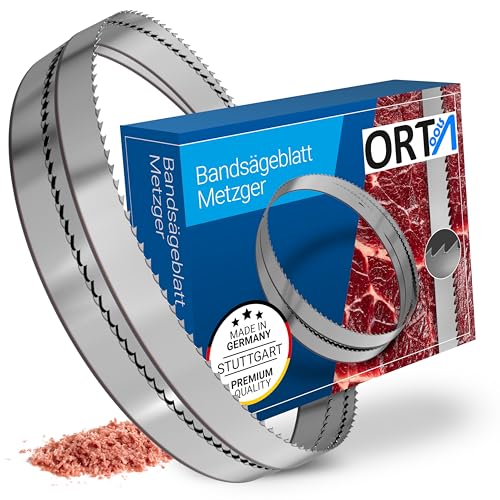 Orta Fleischereibandsägeblätter mit gehärteten Zahnspitzen, ideal für Fleisch, Knochen und Lebensmittel (15 x 0,45 x 6 mm, 1200 mm) von Orta
