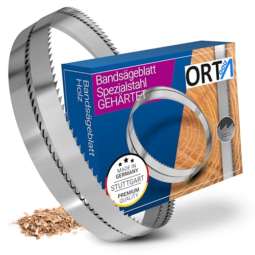 Orta Gehärtete Spezialstahl Bandsägeblätter - ideal für die Bearbeitung von Hart und Weichholzarten (8 x 0,50 x 6 mm, 3980 mm) von Orta