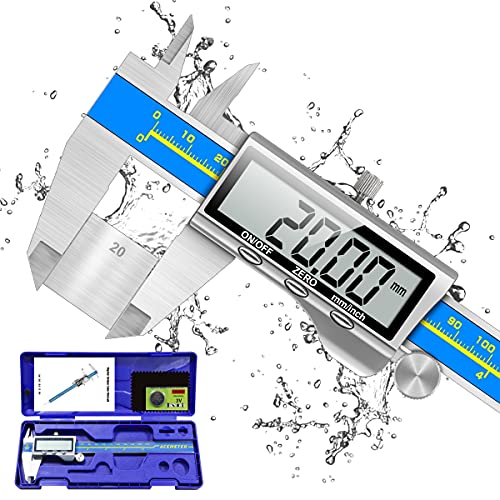 Digitale Schieblehre Industriequalität Orthland Messschieber Digital Messlehre 150mm Mit Groß Lcd Präzision Schublehren Tiefenmesser Edelstahl Analog Ip54 Wasserdicht Für Innen Außen stufen Messing von ORTHLAND