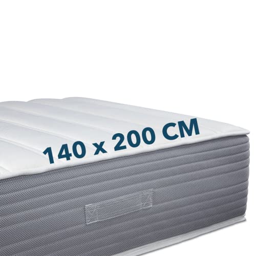 Ortho-Relax Boxspring Feeling Matratze 140x200 cm, Wendbar mit Sommer- & Winterseite, Visco- & Kaltschaum H2/H3, Atmungsaktiver Bezug, 30cm Höhe, Öko-Tex 100, Weiß von Ortho-Relax