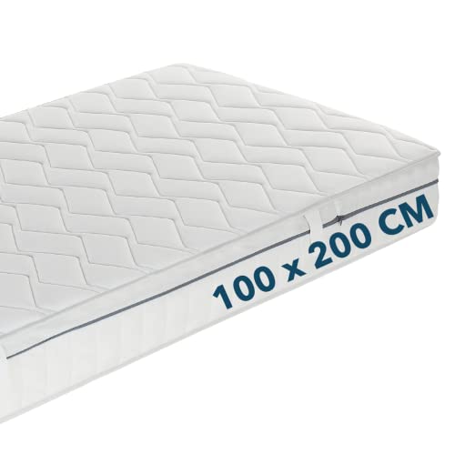 Ortho-Relax Kaltschaummatratze 100x200cm, ca. 19cm hoch, Härtegrad H4, 100 Nächte Probeschlafen, Allergiker geeignet atmungsaktive 3D Matratze, Luftkanal 5-Zonen-Spezial-Komfortschaum-Matratze von Ortho-Relax