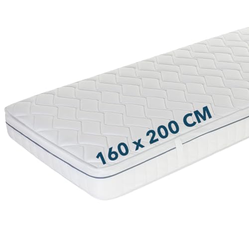 Ortho-Relax Matratze 160x200cm 19cm hoch, Bett Härtegrad H4 & H5, 100 Nächte Probeschlafen, wendbare Matratze mit weicher & Fester Seite, Wendematratze 7-Zonen-Spezial-Komfortschaum-Matratze von Ortho-Relax