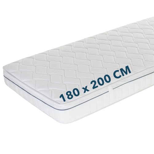 Ortho-Relax Matratze 180x200cm 19cm hoch, Bett Härtegrad H2 & H3, 100 Nächte Probeschlafen, wendbare Matratze mit weicher & Fester Seite, Wendematratze 7-Zonen-Spezial Komfortschaum Matratze von Ortho-Relax