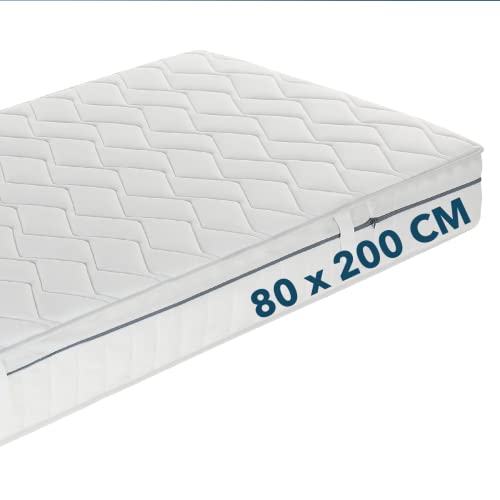 Ortho-Relax Matratze 80x200cm 19cm hoch, Bett Härtegrad H2 & H3, 100 Nächte Probeschlafen, wendbare Matratze mit weicher & Fester Seite, Wendematratze 7-Zonen-Spezial-Komfortschaum-Matratze von Ortho-Relax