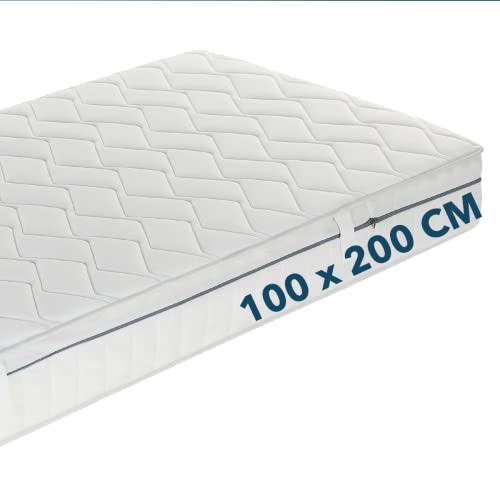 Ortho-Relax Matratze 100x200cm 19cm hoch, Bett Härtegrad H2 & H3, 100 Nächte Probeschlafen, wendbare Matratze mit weicher & Fester Seite, Wendematratze 7-Zonen-Spezial-Komfortschaum-Matratze von Ortho-Relax