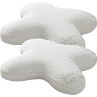 Visko-Nackenkissen "Butterfly" mit Aloe-Vera, 2er Set von Ortho-Vital