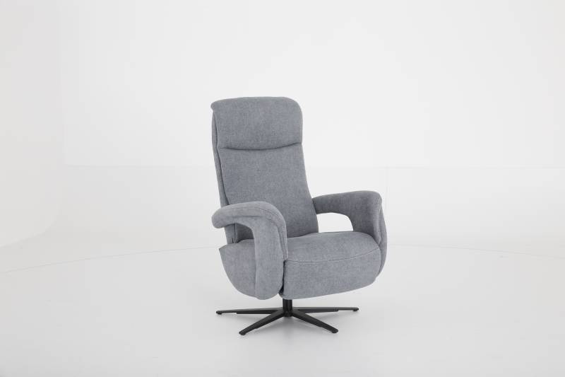 OrthoSedis Relaxsessel in Stoff Milan steel mit Sternfuß von OrthoSedis
