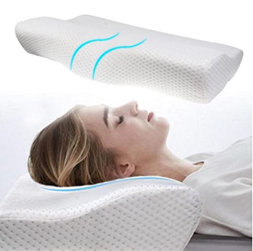 OrtoPrime Viskoelastisches Nackenkissen für Komfort, orthopädisches Kissen, Memory-Effekt, anpassbar, ergonomisches Kissen, beugt Nackenschmerzen vor von OrtoPrime