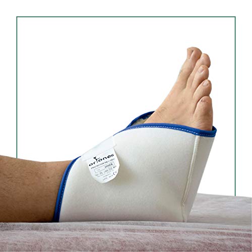 ORTONES | Fersenpolster, Fersenschoner Universal Anti-dekubitus | Fuß- oder Ellbogenschutz für Bett oder Rollstuhl | Passend für beide Füße, rechts und links | Einheit von Ortones