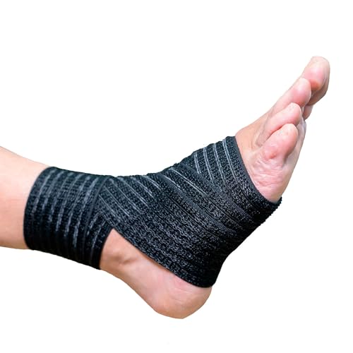 Ortones - Knöchelbandage für Verstauchungen – Sprunggelenkbandage - Stabilisierende Knöchelstütze, Verstellbar, Atmungsaktiv, Hohe Kompression, Verhindert Verletzungen und Plantarfasziitis von Ortones