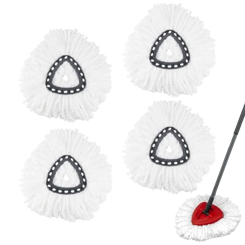 4 Stück Ersatzkopf für Vileda Wischmopp, Weiß Mopp-Ersatzteile für Vileda Turbo, Moppköpfe für Bodenwischer, Wasserabsorbierender Wischkopf für Mop Ersatz, für Verschiedene Etagen 4 Stück Ersatzkopf für Vileda Wischmopp, Weiß Mopp-Ersatzteile für Vileda Turbo, Moppköpfe für Bodenwischer, Wasserabsorbierender Wischkopf für Mop Ersatz, für Verschiedene Etagen von Ortviai