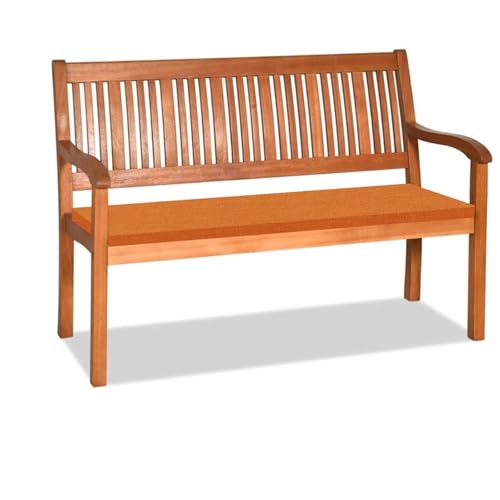 3CM Dicke Bankauflage Bankkissen mit Abnehmbarem Bezug,80x35x3cm rutschfeste Sitzkissen Sitzauflage Bank Sitzpolster Bankpolster Waschbare Stuhlkissen Gartenbank,Orange von Orumrud