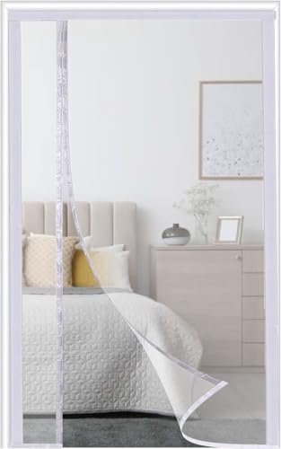 Magnet Wärmeschutzvorhang Tür Transparent 100x220cm,Reversible Linke Oder Rechte Seitenöffnung,Thermo Türvorhang,Isolier Schutz Vorhang,Selbstschließend,Haustierfreundlich,Wasserdicht,Schwarz von Orumrud