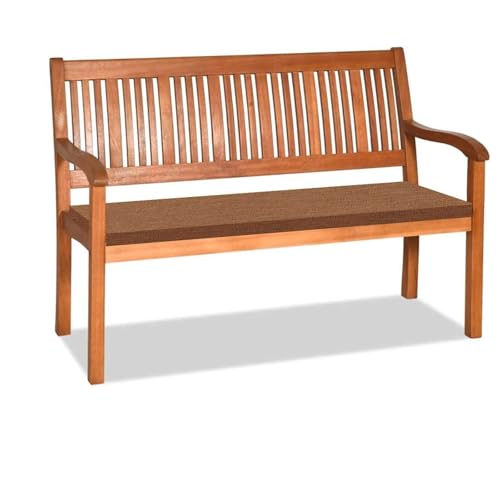 Orumrud 3CM Dicke Bankauflage Bankkissen mit Abnehmbarem Bezug,140x30x3cm rutschfeste Sitzkissen Sitzauflage Bank Sitzpolster Bankpolster Waschbare Stuhlkissen Gartenbank,Braun von Orumrud
