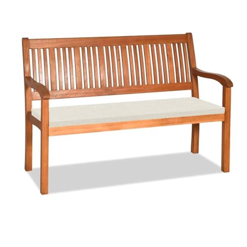 Orumrud 5CM Dicke Bankauflage Bankkissen mit Abnehmbarem Bezug,80x40x5CM rutschfeste Sitzkissen Sitzauflage Bank Sitzpolster Bankpolster Waschbare Stuhlkissen Gartenbank,Creme von Orumrud