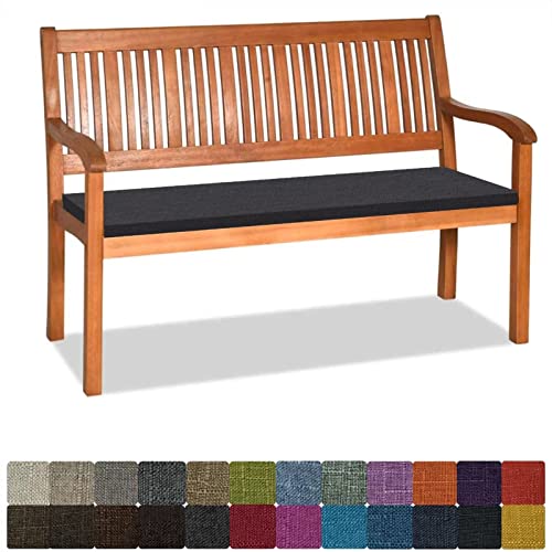 Orumrud Bankauflage Stuhlkissen Bankkissen mit Krawatte Waschbar,100x60x3cm,2 3 4-Sitzer Sitzkissen rutschfeste Auflage für Gartenbank,Küche,Terrasse Innen und Außenbereich,Schwarz,Dicker Leinenstoff Orumrud Bankauflage Stuhlkissen Bankkissen mit Krawatte Waschbar,100x60x3cm,2 3 4-Sitzer Sitzkissen rutschfeste Auflage für Gartenbank,Küche,Terrasse Innen und Außenbereich,Schwarz,Dicker Leinenstoff von Orumrud