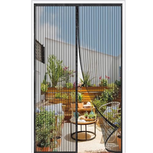 Upgrade Magnet Fliegengitter Tür Insektenschutz 155x210cm,32 Magnets,Insektenschutz Balkontür Fliegenvorhang,Kinderleichte Klebemontage Ohne Bohren,Automatisches Schließen,Schwarz Upgrade Magnet Fliegengitter Tür Insektenschutz 155x210cm,32 Magnets,Insektenschutz Balkontür Fliegenvorhang,Kinderleichte Klebemontage Ohne Bohren,Automatisches Schließen,Schwarz von Orumrud