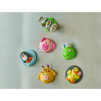 Kühlschrank Figur Magnet, Handgefertigter Tier Magnet Einzelstück Aus Polymer Clay Kühlschrank Figur Magnet, Handgefertigter Tier Magnet Einzelstück Aus Polymer Clay von Orvanda