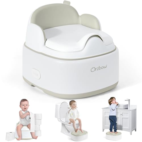 Orzbow Multifunktional Töpfchen für Kinder, Universell Toilettensitz Kinder mit Tritthocker, Verstaubar Kindertoilette mit Gepolstert, Einfaches Design, Leicht zu Reinigen, Glatt und Gratfrei, Braun Orzbow Multifunktional Töpfchen für Kinder, Universell Toilettensitz Kinder mit Tritthocker, Verstaubar Kindertoilette mit Gepolstert, Einfaches Design, Leicht zu Reinigen, Glatt und Gratfrei, Braun von Orzbow