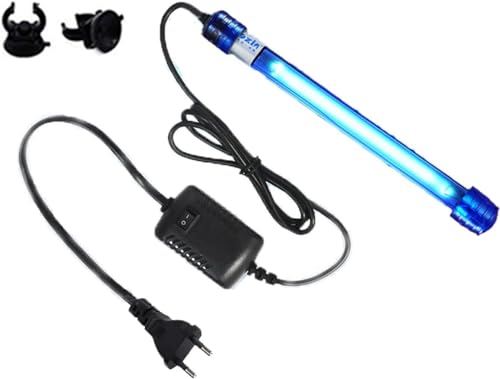 Aquarien UV Licht Wasserklärer Algen klar grün sauber Zuhause UV Sterilisator Lampe Küche UV Sterilisationslampe Hundehütte Bakterien-Killer UV Lampe für Filtertank Teich Schwimmbecken(5W（18cm Länge） von OsAtNb