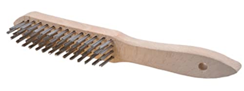 Osborn 0003147574 - Cepillo manual con 4 hileras de latón ondulado y cuerpo de madera tipo soldador filamento Ø 0.20 mm von Osborn