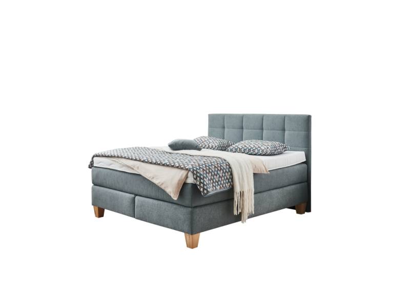 Oschmann Comfortbetten Boxspringbett OC-BX23165 ca. B184 H125 T210 cm in Stoff Nele steel 432000 von Oschmann Comfortbetten