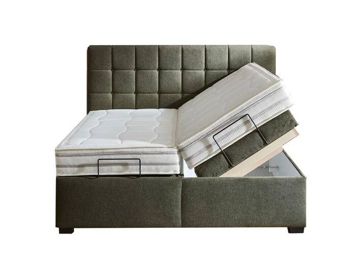 Oschmann OC-BX20005 Ohio Motor 2.0 Boxspringbett mit Kopfteil 0046 XL Matratze MA 350 und Füße Kunststoff silber Farbe und Liegefläche wählbar von Oschmann