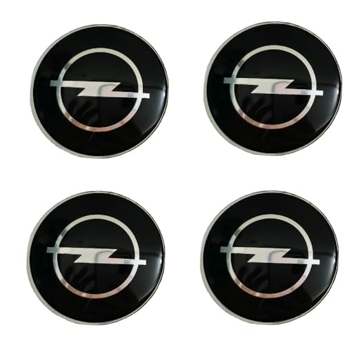 OscitY 4 Stück Auto Radnabenkappen Aufkleber, Für Opel Astra hgjkf Zafira ab Corsa bcd Mokkav Insignia Vectra（65MM） Felgen Center Nabendeckel Radmittelkappen wasserdicht Anti-Rost Zubehör von OscitY