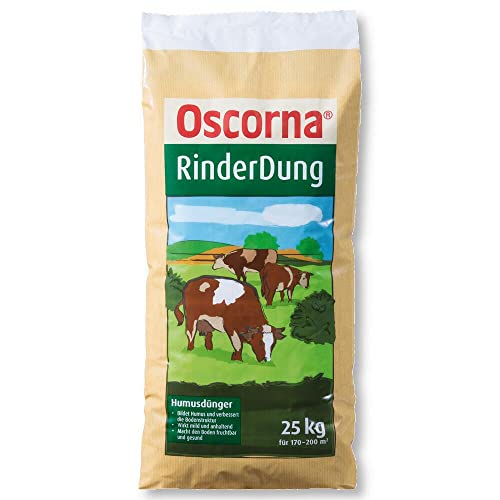 Oscorna RinderDung 25 kg pelletiert Universaldünger Gemüsedünger Blumendünger von Oscorna