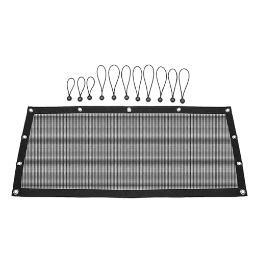 Belüfteter Windschutzscheiben Schatten UTV Fensternetz Heckscheiben Maschennetz Sonnenschutznetz Weiches Maschennetz Für XP 4 Staub Und Schmutz von Osdhezcn