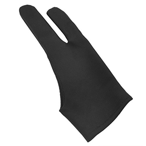 Osdhezcn 2-Finger-Handschuh für Grafik, Zeichnen, Tablet, rechte und linke Hand, beide passend für Handschuhe, Handwärmer, Handschuhe, wiederaufladbar von Osdhezcn