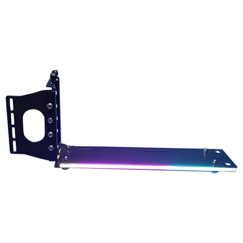 Osdhezcn PCI-E PC-Grafikkarten, vertikaler Standfuß, vertikale Halterung mit LED, 12 V, 4-polig von Osdhezcn