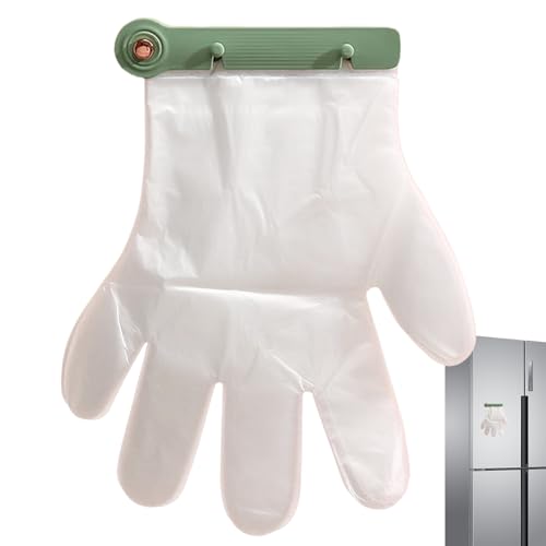 Oseczmut Handschuhspender zur Wandmontage | Haken zum Aufhängen für Handschuhe im Badezimmer, multifunktionaler Organizer für Handschuhe zur Wandmontage, inkl. 100 Handschuhe für Haus und Haus von Oseczmut