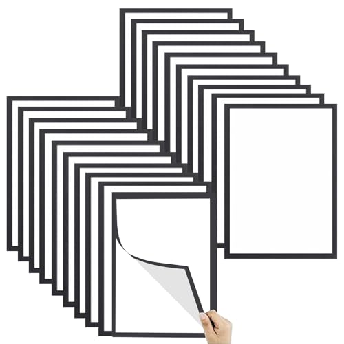 Oseczmut Magnetischer Schilderhalter - Poster Display Rahmen Magnet | 20 Teile A4 Dokumentenhalter Für Tägliche Mitteilungen Sicherheitshinweise Ankündigungen Klassenpläne Oseczmut Magnetischer Schilderhalter - Poster Display Rahmen Magnet | 20 Teile A4 Dokumentenhalter Für Tägliche Mitteilungen Sicherheitshinweise Ankündigungen Klassenpläne von Oseczmut