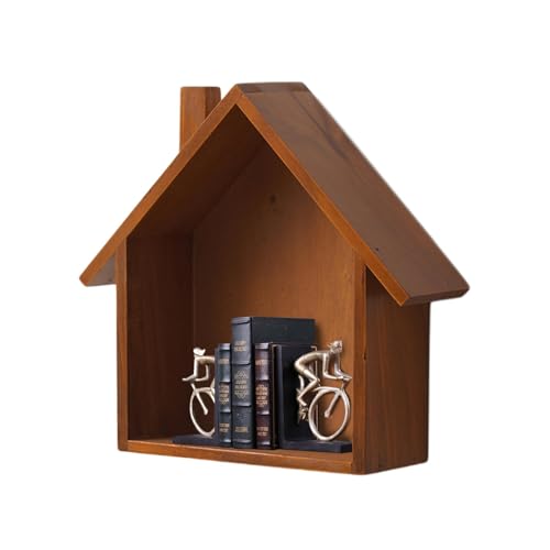 Oseczmut Neugier Schrank Wandregal Haus Form Wanddisplay Hausform Niedliche dekorative Kleine Kinderzimmer Wohnrahmen Schwebende Regale von Oseczmut
