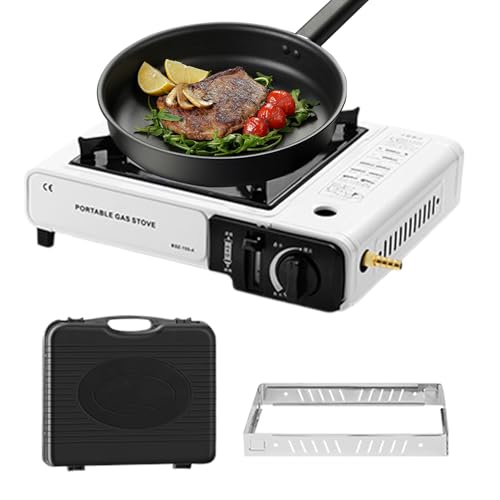 Oseczmut Tragbarer Kocher Für Camping | Zusammenklappbarer Camping Grill | Einzelflamme Klein Hitzeisoliert Heizgerät Für Rucksacktour Wandern Terrasse Kochen von Oseczmut