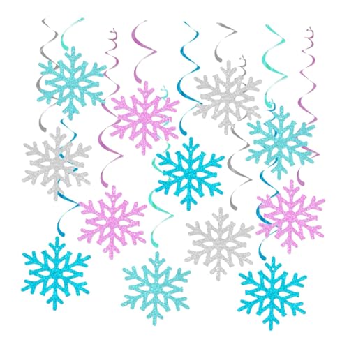 Oshhni 12x Winter Schneeflocke Hängen Dekorationen Ornamente Hängen Schneeflocken für Baum Oshhni 12x Winter Schneeflocke Hängen Dekorationen Ornamente Hängen Schneeflocken für Baum von Oshhni