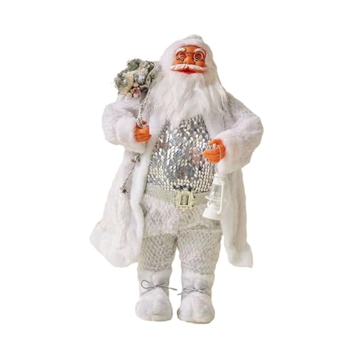 Oshhni Weihnachtsmann-Puppe, Weihnachtsmann, Tischdekoration, Weihnachtsdekoration, Weihnachtsdekoration, Weihnachtsmann-Figur, stehende Weihnachtsmann-Figur von Oshhni