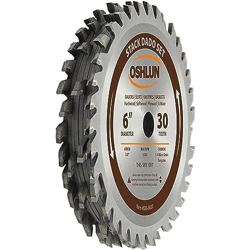 OSHLUN SDS-0630 15,2 cm, 30 Zähne, Dado-Set mit 5/8 Zoll Dorn OSHLUN SDS-0630 15,2 cm, 30 Zähne, Dado-Set mit 5/8 Zoll Dorn von Oshlun