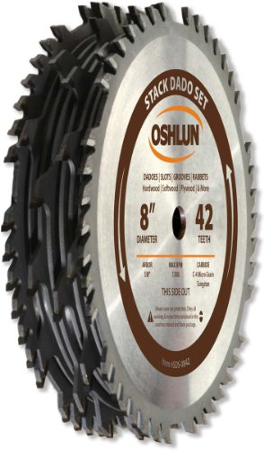 Oshlun SDS-0842 20,32 cm, 42 Zähne, Dado-Set mit 12,8/20,32 cm Dorn Oshlun SDS-0842 20,32 cm, 42 Zähne, Dado-Set mit 12,8/20,32 cm Dorn von Oshlun
