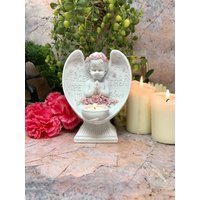 Wunderschöner Engel Cherub Betender Kerzenhalter Ornament Peace Hope Faith Love von OsirisCraftworks