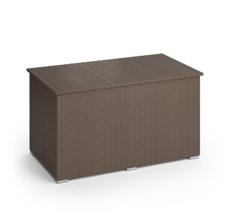 Oskar-Store Kissenbox Polyrattanbox 950L Auflagenbox Braun XXL von Oskar-Store