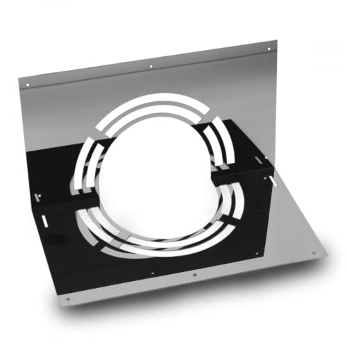 Deckenblende 0-30° ohne Hinterlüftung I Zubehör für Kamin und Ofen I ø 180 mm I Schornsteinabdeckung I Oskar von Oskar