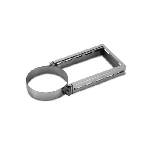 Edelstahlschornstein 200-400 mm verstellbarer Wandhalter I Zubehör für Kamin und Ofen I ø 200 mm I Befestigung Schornstein I Schornsteinstabilisierung I Für ein ø 150 mm Rohr I Oskar von Oskar