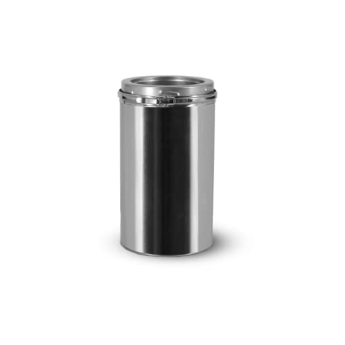 Edelstahlschornstein Längenelement 500mm I Zubehör für Kamin und Ofen I ø 130 mm I Optimale doppelwandige Isolierung I Oskar von Oskar