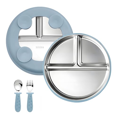 Schüsseln für Kleinkinder,Schüsseln mit Saugnapf| Kinderschüssel Baby Breischale Silikonschüsseln, Saugnapf Schüssel | Obst- oder Breischale Baby 4er Set Lernlöffel Schüsseln für Kleinkinder,Schüsseln mit Saugnapf| Kinderschüssel Baby Breischale Silikonschüsseln, Saugnapf Schüssel | Obst- oder Breischale Baby 4er Set Lernlöffel von Oskuglin