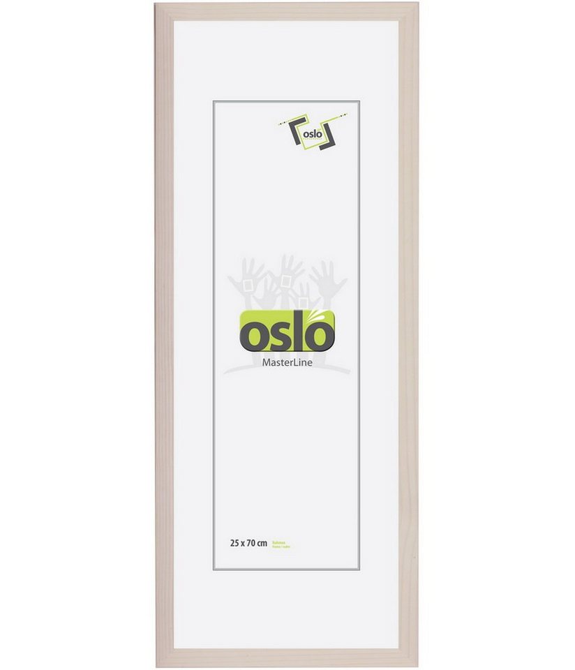 Oslo MasterLine Bilderrahmen Bilderrahmen Holz massiv FSC-zertifiziert Echtglas Hoch und Querformat, Rahmen mit Glasscheibe Drehspannfeder Hoch-Querformat von Oslo MasterLine